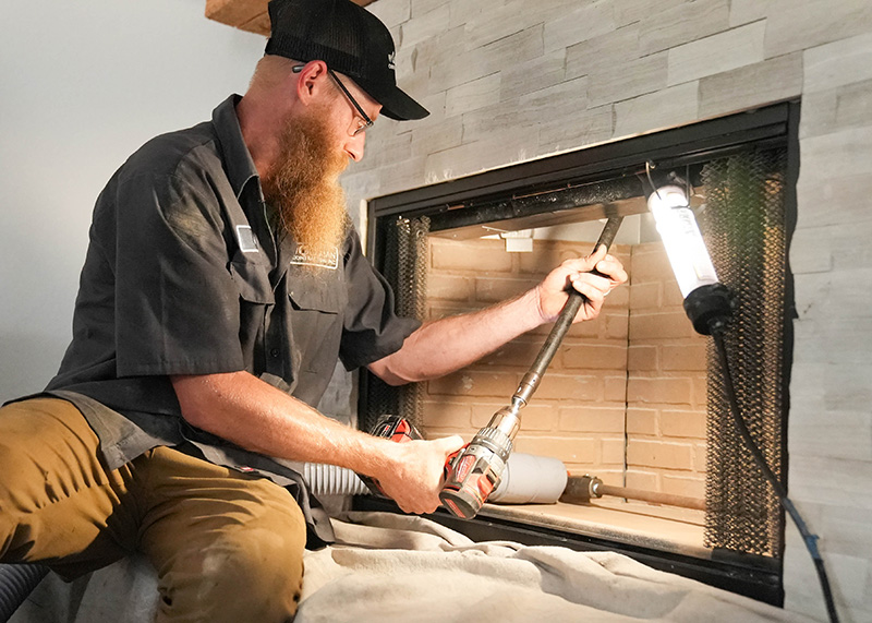 How to Sweep a Chimney from the Bottom Up in San Antonio