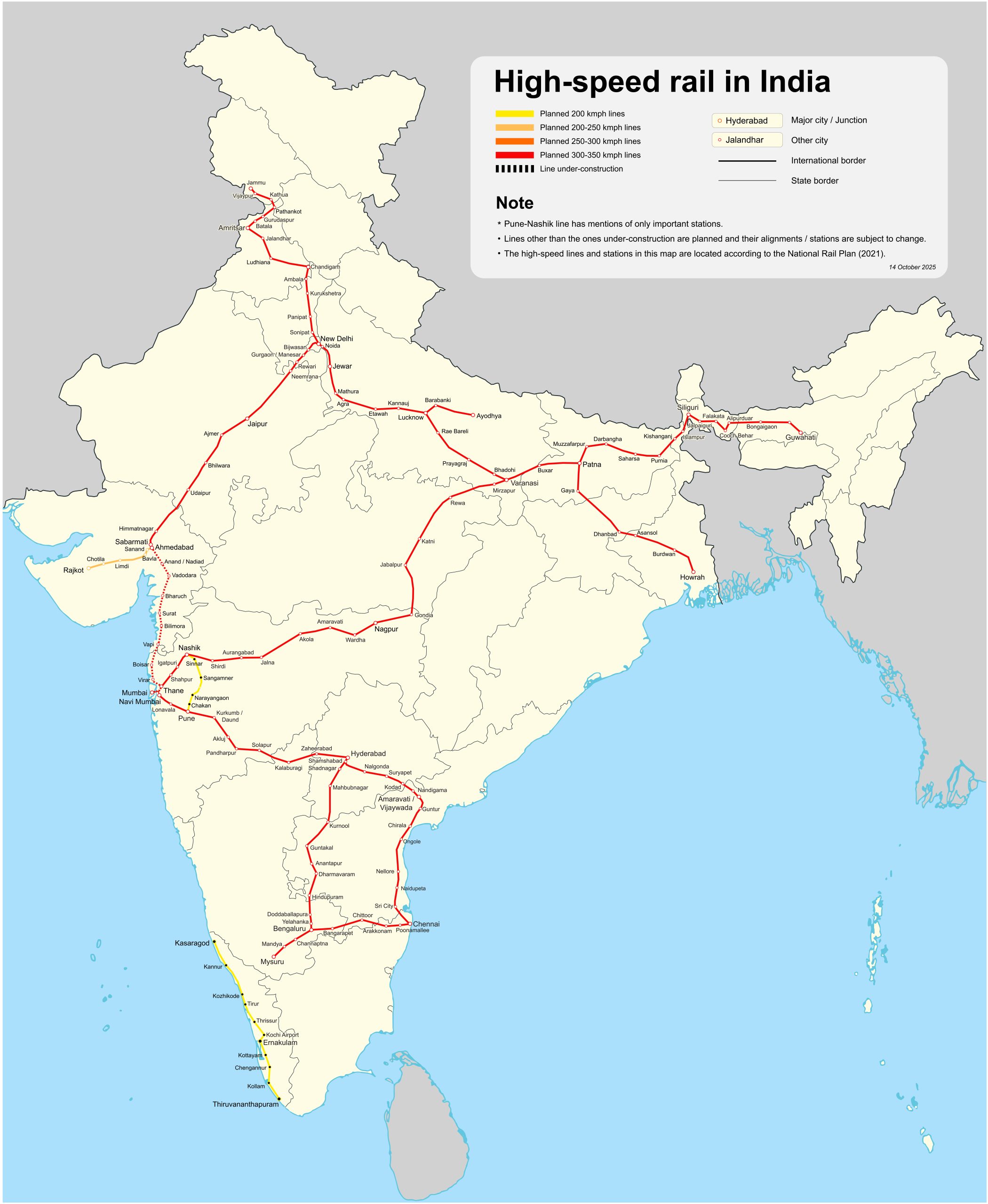 high-speed rail corridors